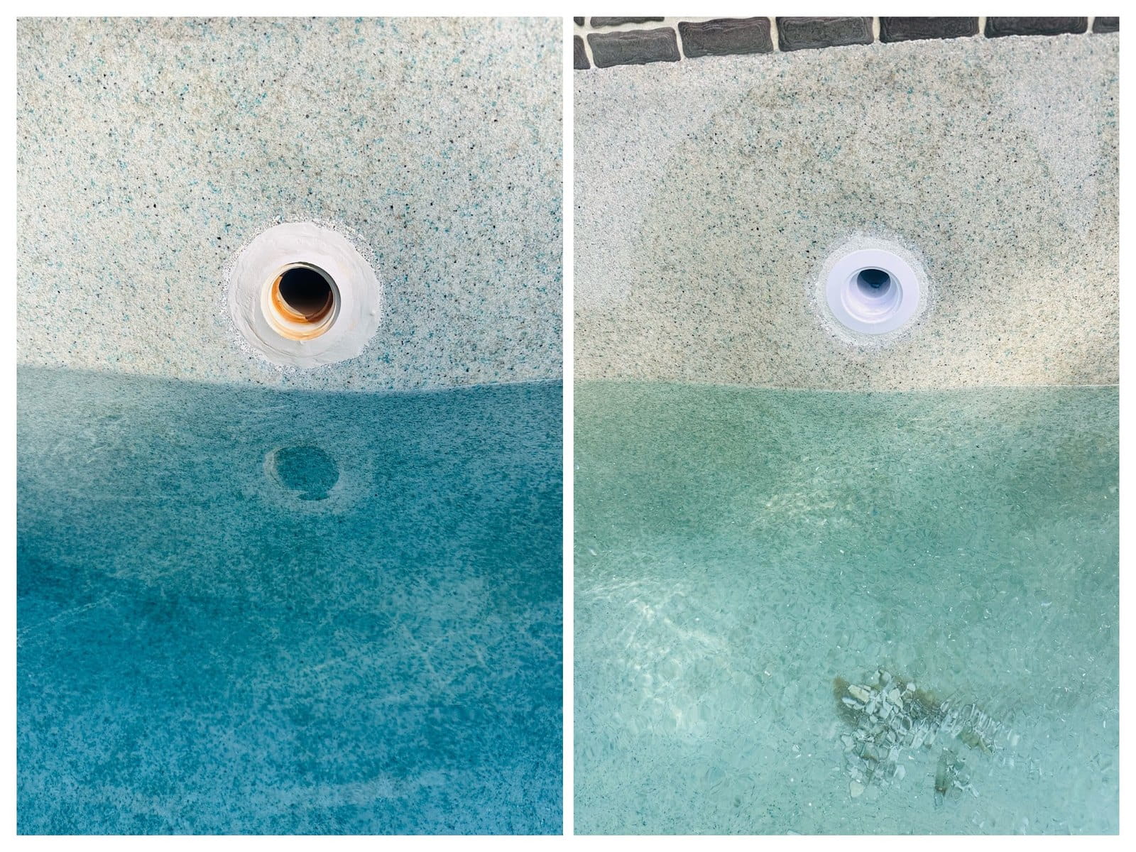 We keep repairs tight to the wall fitting, leaving a small circular patch rather than a large square one.