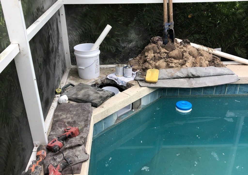 swimming pool leak repair cost